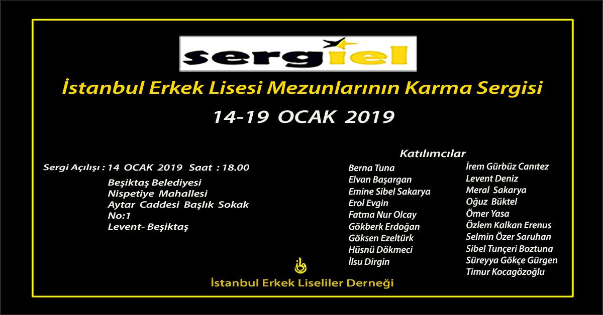“SergİEL – Sanatın İEL Hali”, Karma Sergi, Ocak 2019 – Beşiktaş Belediyesi